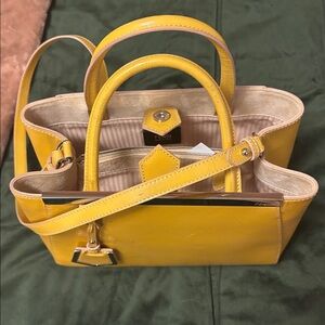 Fendi 2jours Yellow Shoulder Bag